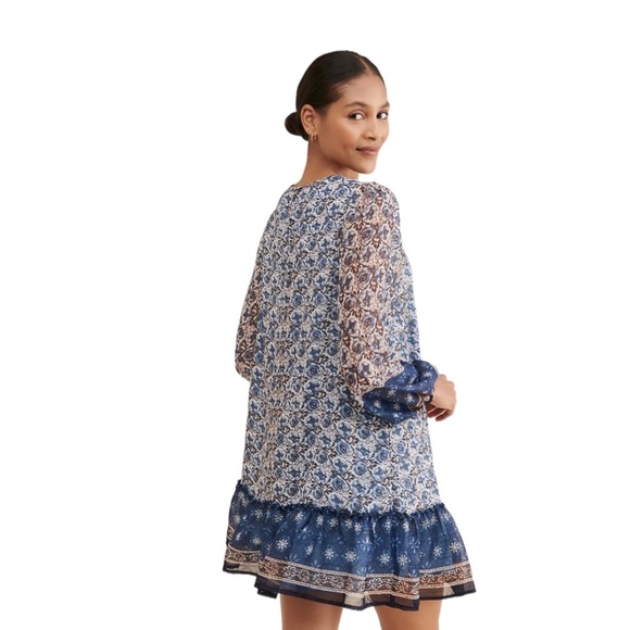 BTFL-Life Anthropologie Flowy Mini Dress - Picture 2 of 10